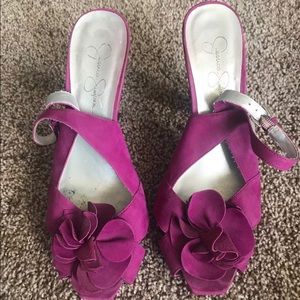 Jessica Simpson Pink Flower Pumps